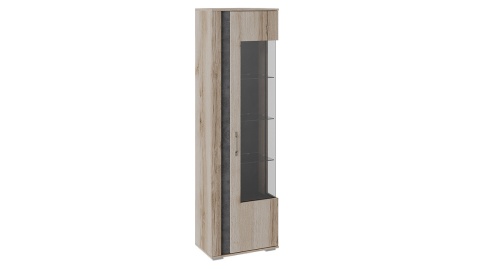 Шкаф для Посуды «Брайтон» (Камень/Дуб Делано)/Ш-594 × В-1974 × Г-387 мм